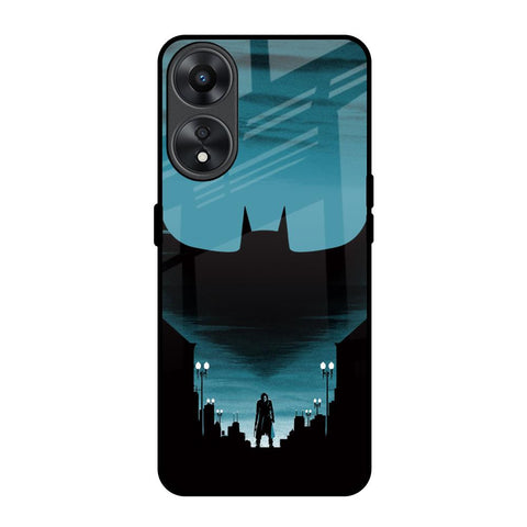 Cyan Bat Glossy Case for Oppo A78 5G