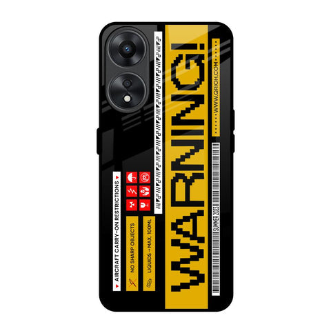 Aircraft Warning Glossy Case for Oppo A78 5G