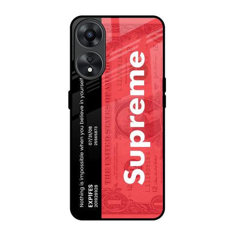 Supreme Ticket Glossy Case for Oppo A78 5G