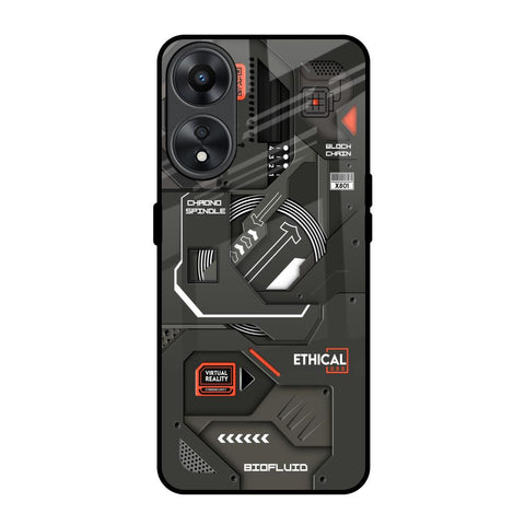 Tech Aesthetics Glossy Case for Oppo A78 5G