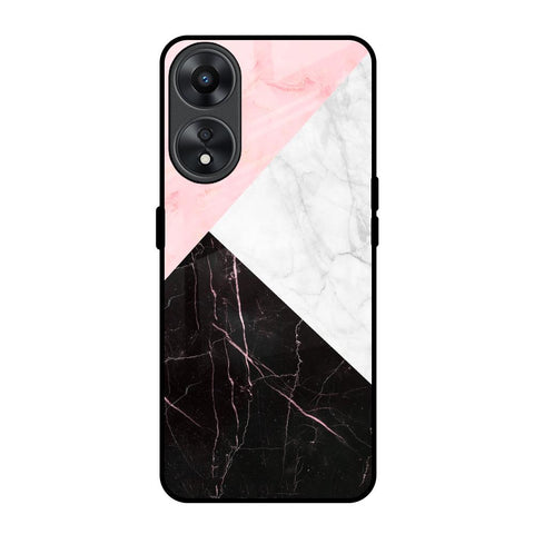 Marble Collage Art Glossy Case For Oppo A78 5G