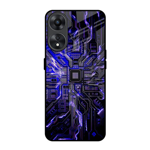 Techno Color Pattern Glossy Case For Oppo A78 5G