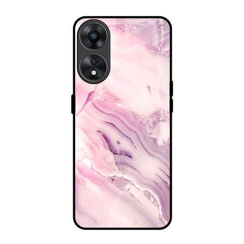 Diamond Pink Gradient Glossy Case For Oppo A78 5G