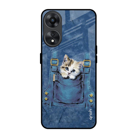 Kitty In Pocket Glossy Case For Oppo A78 5G