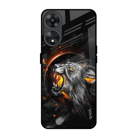 Aggressive Lion Glossy Case for Oppo A78 5G