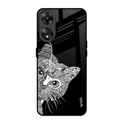 Kitten Mandala Glossy Case for Oppo A78 5G