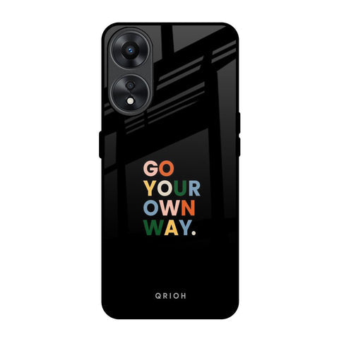 Go Your Own Way Glossy Case for Oppo A78 5G