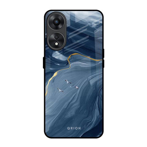 Deep Ocean Marble Glossy Case for Oppo A78 5G