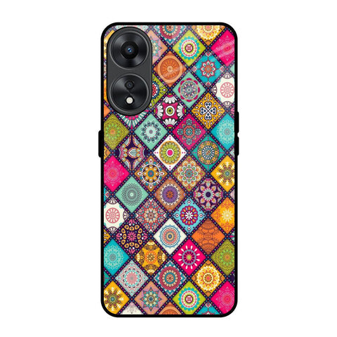 Multicolor Mandala Glossy Case for Oppo A78 5G