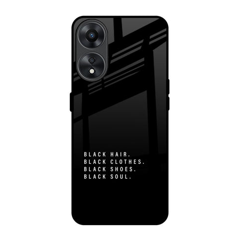 Black Soul Glossy Case for Oppo A78 5G