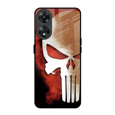 Red Skull Glossy Case for Oppo A78 5G