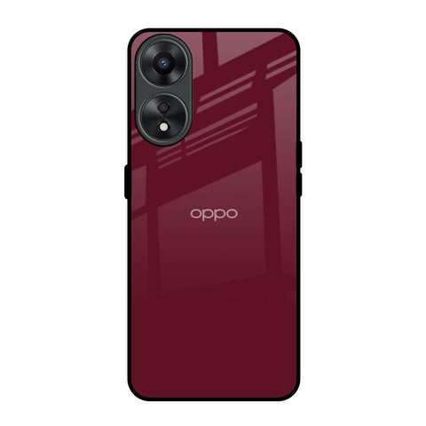 Classic Burgundy Glossy Case for Oppo A78 5G