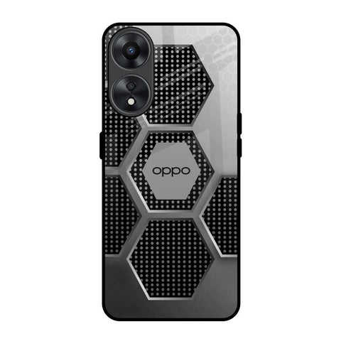 Hexagon Style Glossy Case For Oppo A78 5G