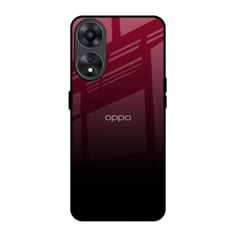 Wine Red Glossy Case For Oppo A78 5G