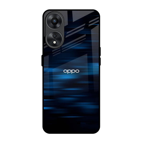 Blue Rough Abstract Glossy Case for Oppo A78 5G