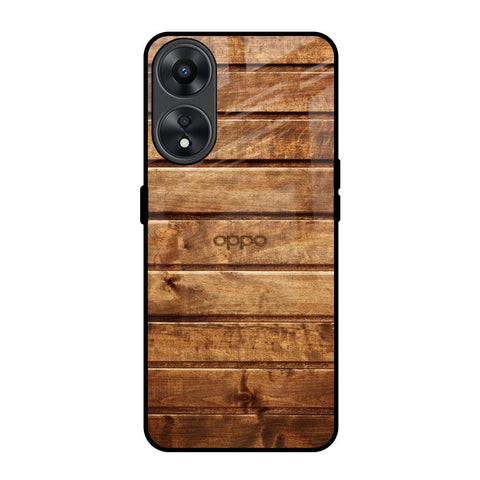 Wooden Planks Glossy Case for Oppo A78 5G