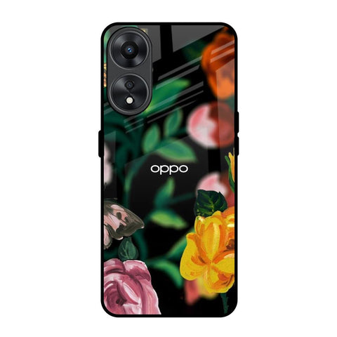Flowers & Butterfly Glossy Case for Oppo A78 5G