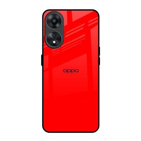 Blood Red Glossy Case for Oppo A78 5G