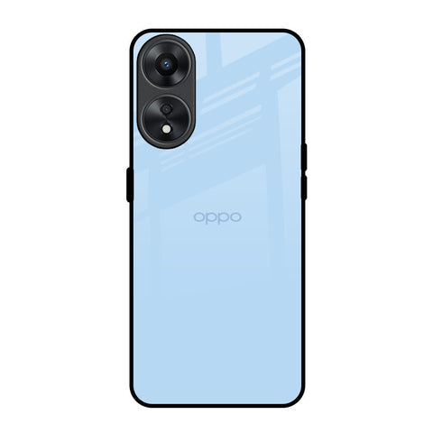 Pastel Sky Blue Glossy Case for Oppo A78 5G