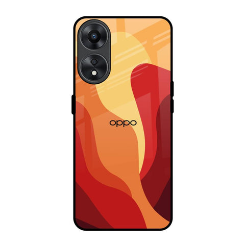 Magma Color Pattern Glossy Case for Oppo A78 5G