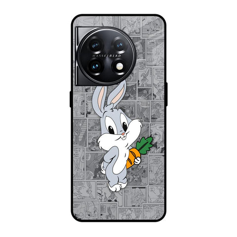 Cute Baby Bunny Glossy Case for OnePlus 11 5G