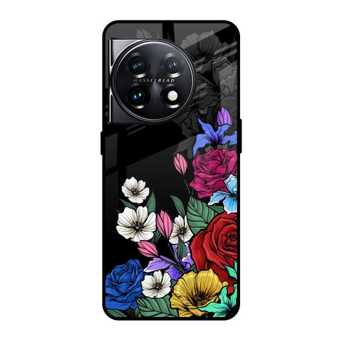 Rose Flower Bunch Art Glossy Case for OnePlus 11 5G