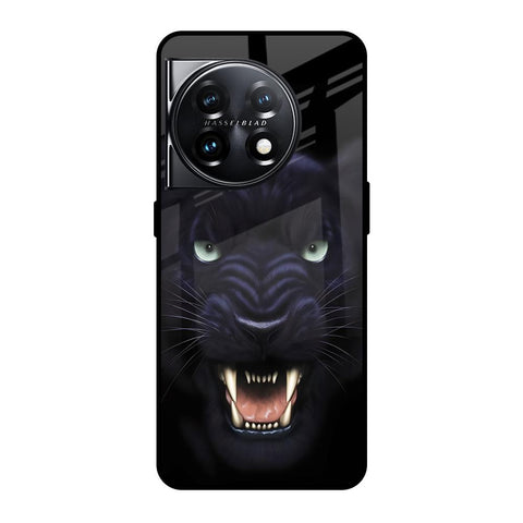 Angry Black Leopard Glossy Case for OnePlus 11 5G