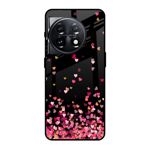 Heart Rain Fall Glossy Case For OnePlus 11 5G