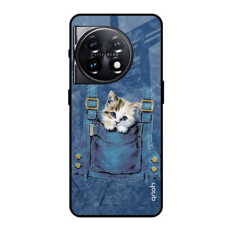 Kitty In Pocket Glossy Case For OnePlus 11 5G