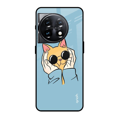 Adorable Cute Kitty Glossy Case For OnePlus 11 5G