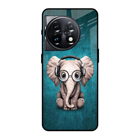 Adorable Baby Elephant Glossy Case For OnePlus 11 5G