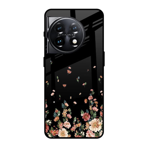 Floating Floral Print Glossy Case for OnePlus 11 5G