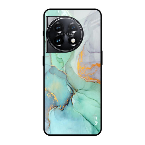 Green Marble Glossy case for OnePlus 11 5G
