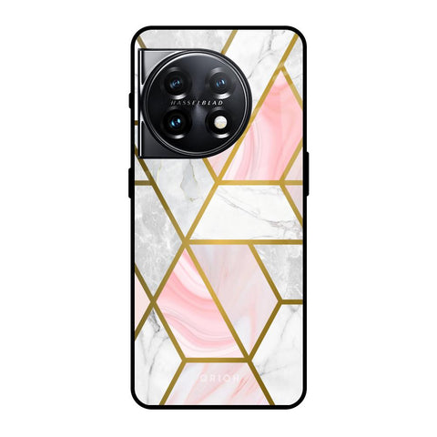 Geometrical Marble Glossy Case for OnePlus 11 5G