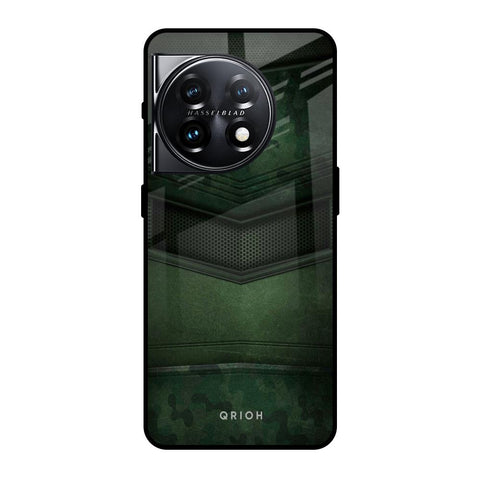 Green Leather Glossy Case for OnePlus 11 5G