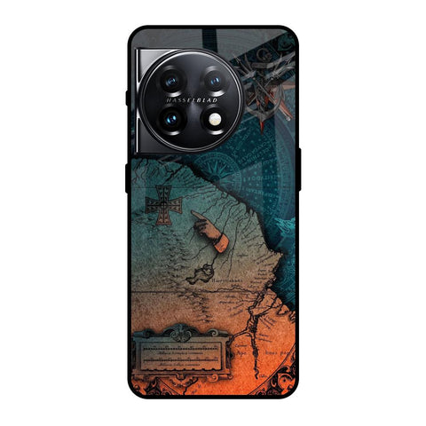 Geographical Map Glossy Case for OnePlus 11 5G