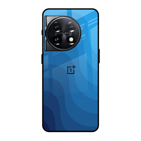 Blue Wave Abstract Glossy Case for OnePlus 11 5G