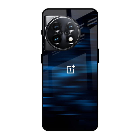 Blue Rough Abstract Glossy Case for OnePlus 11 5G