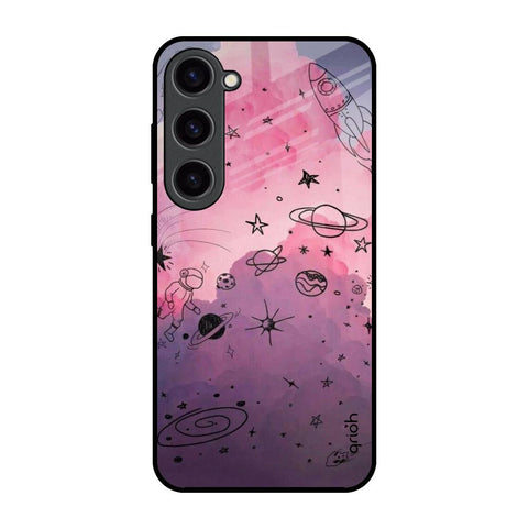 Space Doodles Glossy Case for Samsung Galaxy S23 5G