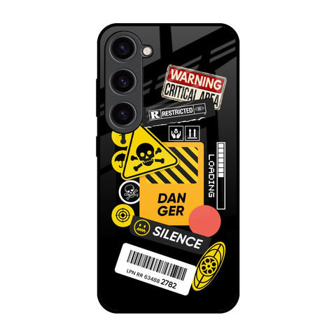 Danger Signs Glossy Case for Samsung Galaxy S23 5G