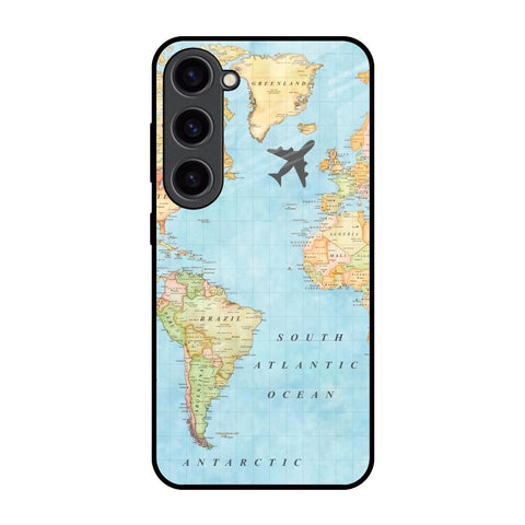 Travel Map Glossy Case for Samsung Galaxy S23 5G