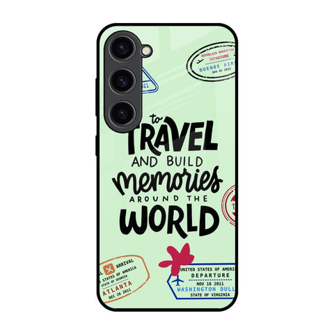 Travel Stamps Glossy Case for Samsung Galaxy S23 5G