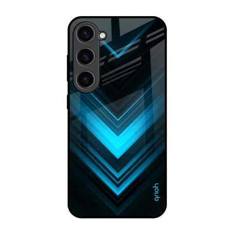 Vertical Blue Arrow Glossy Case For Samsung Galaxy S23 5G