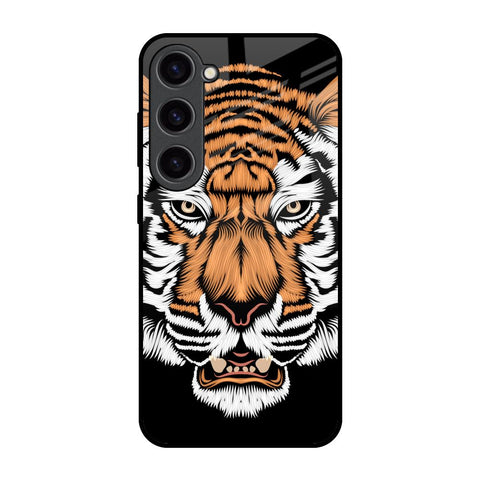 Angry Tiger Glossy Case For Samsung Galaxy S23 5G