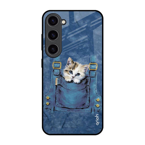 Kitty In Pocket Glossy Case For Samsung Galaxy S23 5G