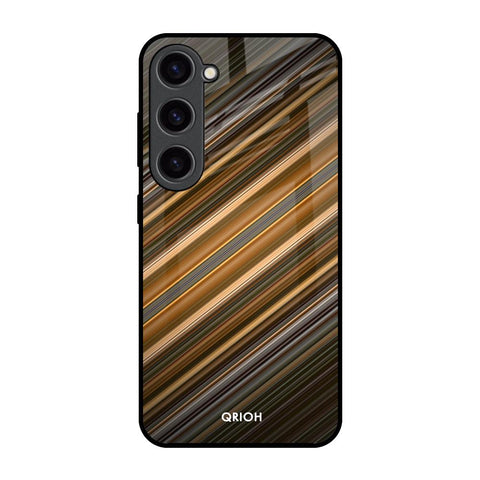 Diagonal Slash Pattern Glossy Case for Samsung Galaxy S23 5G