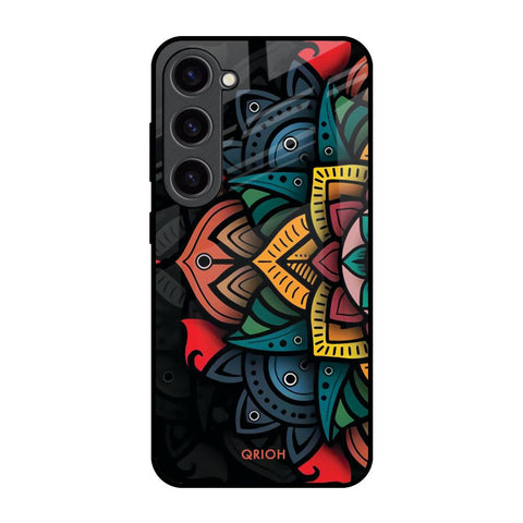 Retro Gorgeous Flower Glossy Case for Samsung Galaxy S23 5G