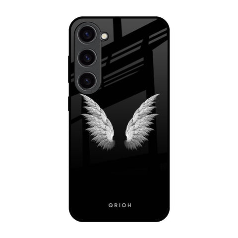 White Angel Wings Glossy Case for Samsung Galaxy S23 5G