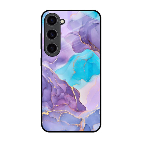 Alcohol ink Marble Glossy Case for Samsung Galaxy S23 5G