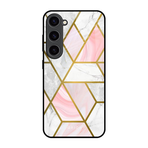 Geometrical Marble Glossy Case for Samsung Galaxy S23 5G